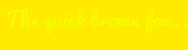 Image with Font Color F8FA00 and Background Color FFEA00